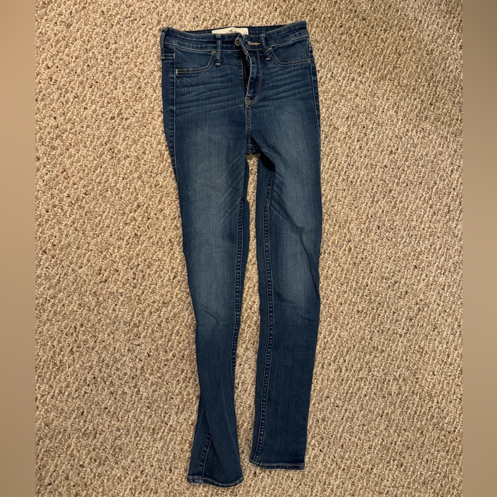 Hollister dark denim skinny jeans